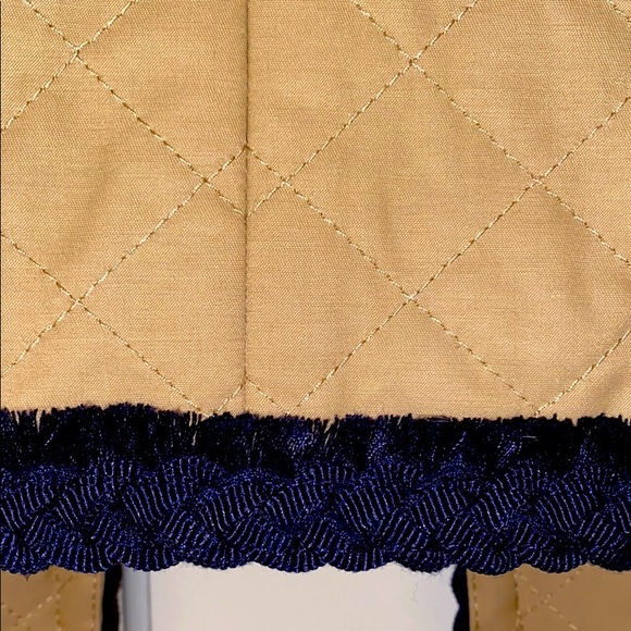 J. CREW TAN AND NAVY QUILTED JACKET - Picture 4 of 5